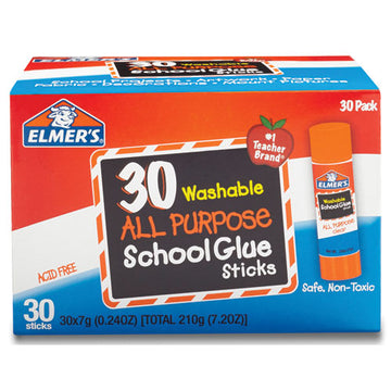 Elmer's® Washable School Glue Sticks, 0.24 Oz, Applies Purple, Dries Clear, 4-pack freeshipping - TVN Wholesale